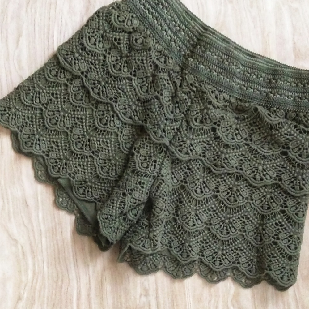 NWOT Justice Crochet Shorts